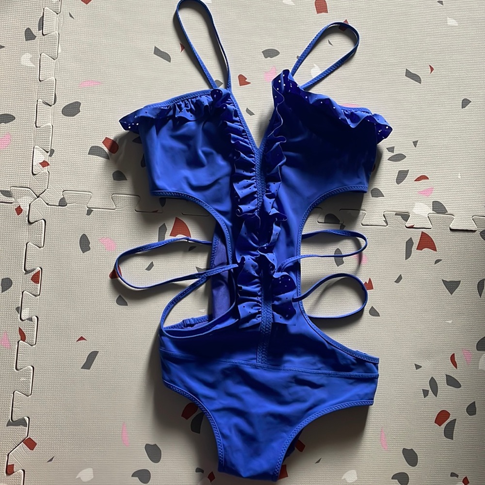 Adidas by Stella McCartney Cutout One Piece Swimsuit